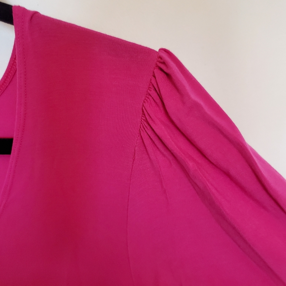NWT Anne Mulaire JOJO Dress in Bright Pink - Picture 6 of 7